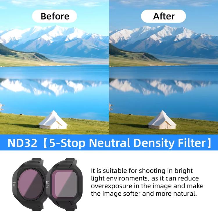For DJI Mini 5 Pro Drone Magnetic Lens Filters, UV, CPL, ND8, ND16, ND32, ND64, ND256, ND8/PL, ND16/PL, ND32/PL, ND64//PL, ND256/PL, CPL+ND8+ND16, CPL+ND16+ND32, UV+CPL+ND8, UV+CPL+ND16, CPL+ND8/PL+ND16/PL, ND8+ND16+ND32+ND64...