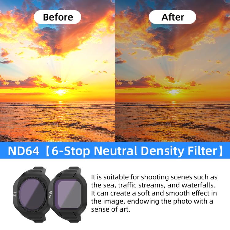 For DJI Mini 5 Pro Drone Magnetic Lens Filters, UV, CPL, ND8, ND16, ND32, ND64, ND256, ND8/PL, ND16/PL, ND32/PL, ND64//PL, ND256/PL, CPL+ND8+ND16, CPL+ND16+ND32, UV+CPL+ND8, UV+CPL+ND16, CPL+ND8/PL+ND16/PL, ND8+ND16+ND32+ND64...