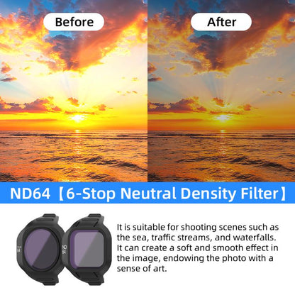 For DJI Mini 5 Pro Drone Magnetic Lens Filters, UV, CPL, ND8, ND16, ND32, ND64, ND256, ND8/PL, ND16/PL, ND32/PL, ND64//PL, ND256/PL, CPL+ND8+ND16, CPL+ND16+ND32, UV+CPL+ND8, UV+CPL+ND16, CPL+ND8/PL+ND16/PL, ND8+ND16+ND32+ND64...