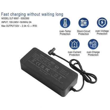53V 2.3A Scooter Charger, For Xiaomi Scooter 4 Ultra / Xiaomi 4 Pro 2nd Gen / Navee S65 / Navee N65i, EU Plug, US Plug, UK Plug, AU Plug
