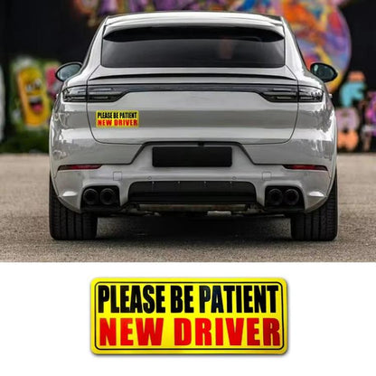 10pcs New Driver Car Probationary Sticker Reflective Magnetic Warning Sticker, 2, 4