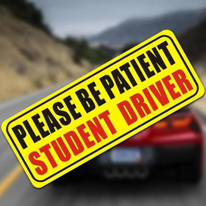 10pcs New Driver Car Probationary Sticker Reflective Magnetic Warning Sticker, 2, 4