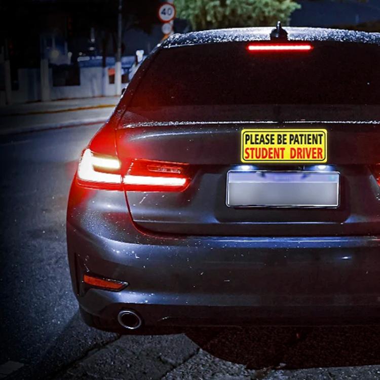 10pcs New Driver Car Probationary Sticker Reflective Magnetic Warning Sticker, 2, 4