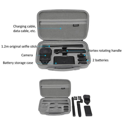 BKano Carrying Case For DJI Osmo 360 Adventure Combo Compatible With Vortex Rotating Handle