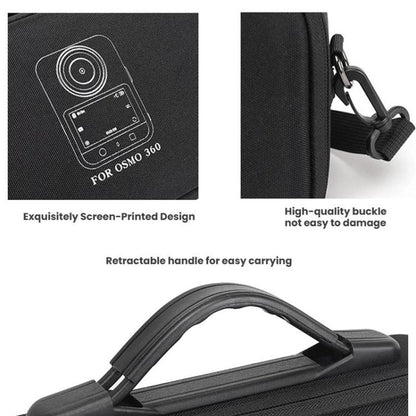 BKano Carrying Case for DJI Osmo 360 Adventure Combo Water-Resistant Hard Shell Shoulder/Handbag