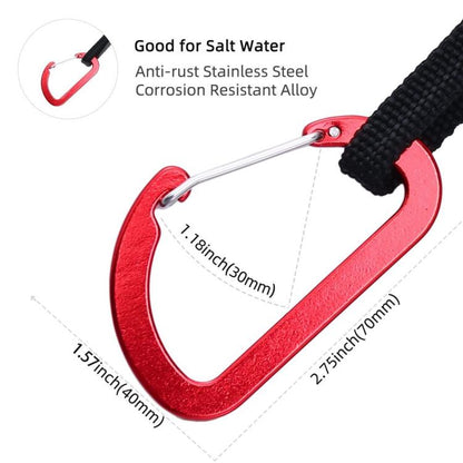 Kayak Paddle Retractable Leash With Carabiner