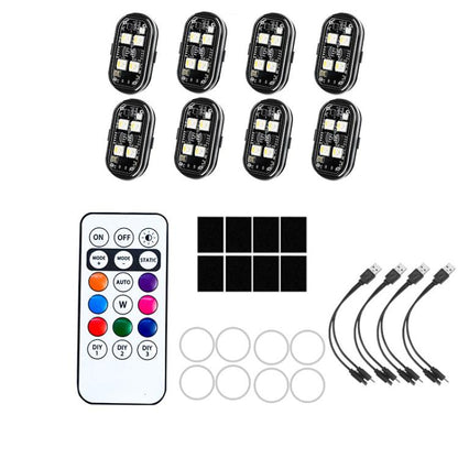 Wireless Remote-Controlled Motorcycle LED Flashing Taillight For Retrofitting, 1 Light, 2 Lights, 4 Lights, 6 Lights, 8 Lights