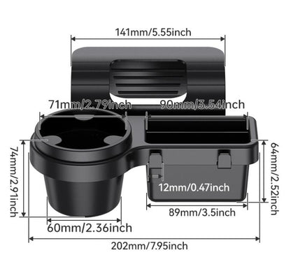 SHUNWEI Multifunctional Door Storage Cup Holder Mobile Phone Slot Storage Box