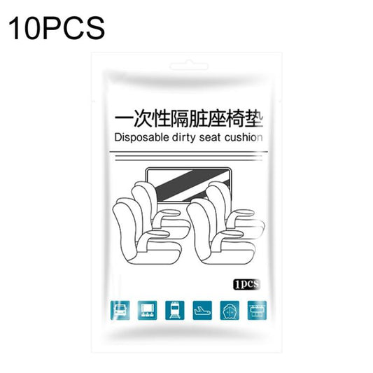 10pcs Disposable Seat Cover Disposable Non-Woven Train Seat Cover Anti-Dirt Dust-Proof Protective Seat Cushion, Without Armrests, With Armrests