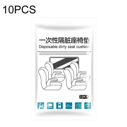 10pcs Disposable Seat Cover Disposable Non-Woven Train Seat Cover Anti-Dirt Dust-Proof Protective Seat Cushion, Without Armrests, With Armrests