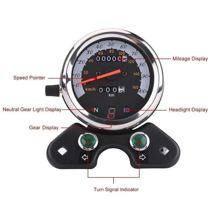 Retro Motorcycle Odometer For Honda CG125 / Suzuki GN125, 4986