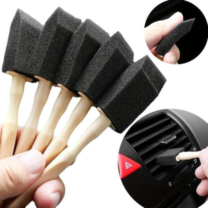 10pcs Car Air Conditioner Detail Cleaning Brush Car Interior Scrub Brush