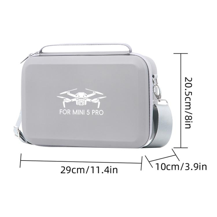 For DJI Mini 5 Pro & RC 2 PU Storage Bag Shoulder Carrying Bag, PU Shoulder Bag