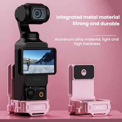 For DJI Osmo Pocket 3 BRDRC Magnetic Mount Expandable Back Clip Adapter