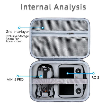 For DJI Mini 5 Pro & RC 2 Nylon Storage Bag Carrying Handbag, Nylon Handbag