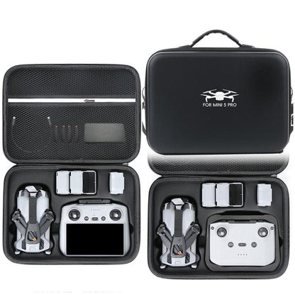 For DJI Mini 5 Pro Fly More Integrated PU Organizer Bag Portable Travel Shoulder Bag