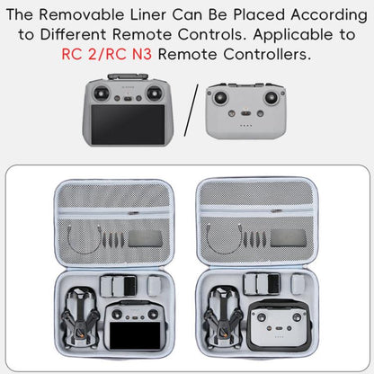 For DJI Mini 5 Pro Fly More Integrated PU Organizer Bag Portable Travel Shoulder Bag