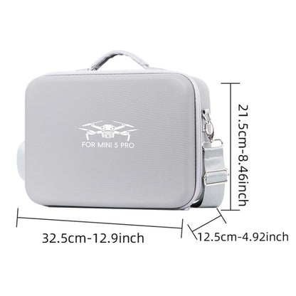 For DJI Mini 5 Pro Fly More Integrated PU Organizer Bag Portable Travel Shoulder Bag