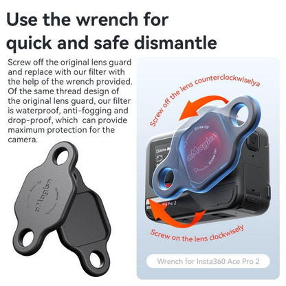 For Insta360 Ace Pro 2 aMagisn Dive Filter Underwater Waterproof Camera Lens Protector