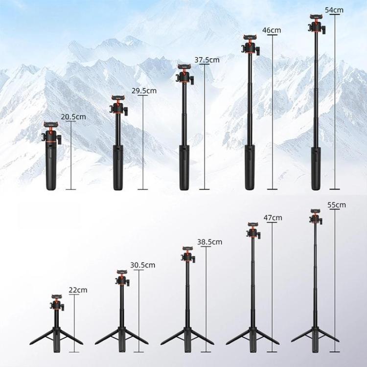 Flymile AC5012_5 Extended Selfie Stick Holder Magnetic Quick Release Tripod, AC5012_5