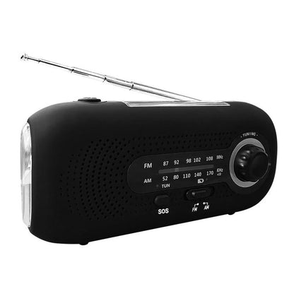 SOS Emergency Solar Hand Crank Weather Radio, No Battery, US Version, Europe Version, Japan Version