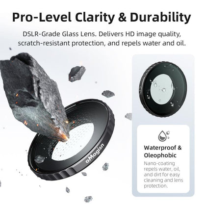 For Insta360 GO Ultra aMagisn Waterproof Filter Aluminum Alloy Frame Anti-fog Lens, UV, CPL, ND8/16/32/64, ND8/16/32+CPL