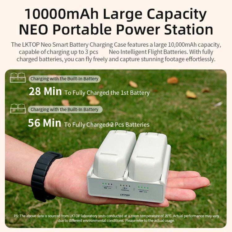 LKTOP NC016 Dual Channel Smart Battery Fast Charging Case Drone Charging Manager, NC016