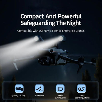 LKTOP KL340 40W Searchlight Drone Mounted Colorful Flashing Lamp, For DJl Mavic 3T / 3E