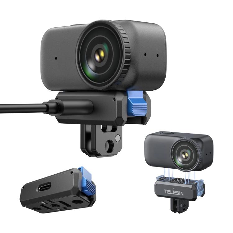 For DJI Osmo Nano TELESIN Magnetic Quick-Release Charging Base Rechargeable Adapter Mount, Charging