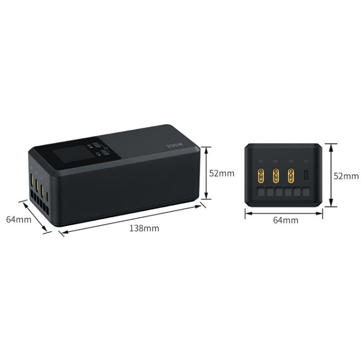 For DJI Matrice 4T / 4E LKTOP UC342 200W 3-Channel Charger Aerial Photography Charging Butler, US Plug, EU Plug