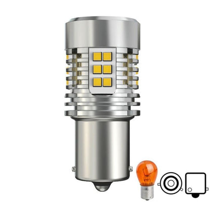 25W Automotive LED Anti-Flicker Decoded Turn Signal Light With Fan, 1156 150 Degree, 1156 180 Degree, T20 / 7440