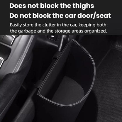 Hanging Leather Car Trash Can Multifunctional Storage Box