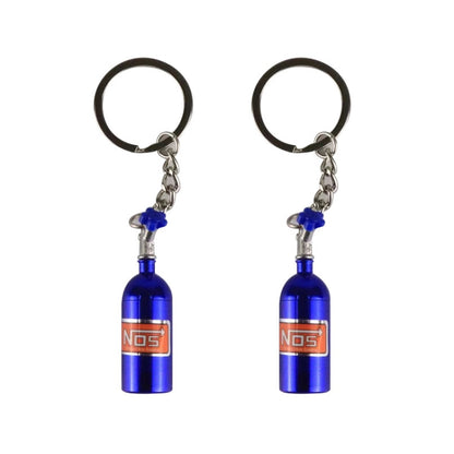 2 PCS Fashion Metal Keyring Car Keychain Auto Key Chain Key Ring, Black, Blue, White, Red, Purple, Gold, Green
