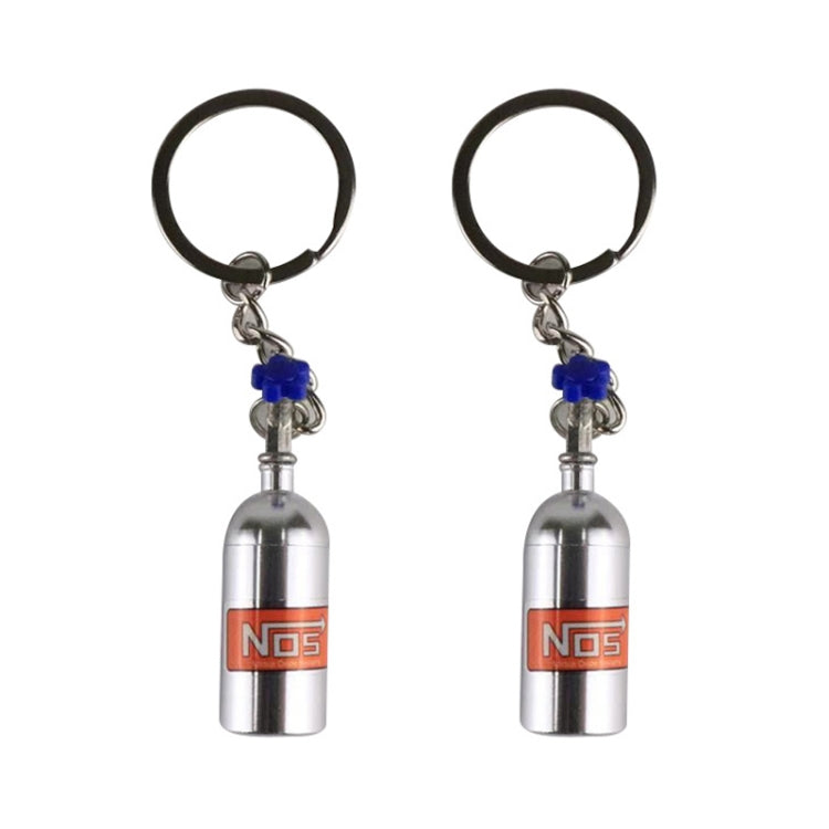 2 PCS Fashion Metal Keyring Car Keychain Auto Key Chain Key Ring, Black, Blue, White, Red, Purple, Gold, Green