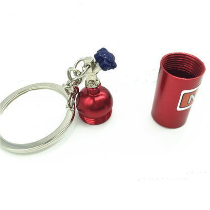 2 PCS Fashion Metal Keyring Car Keychain Auto Key Chain Key Ring, Black, Blue, White, Red, Purple, Gold, Green