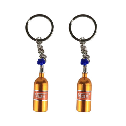 2 PCS Fashion Metal Keyring Car Keychain Auto Key Chain Key Ring, Black, Blue, White, Red, Purple, Gold, Green