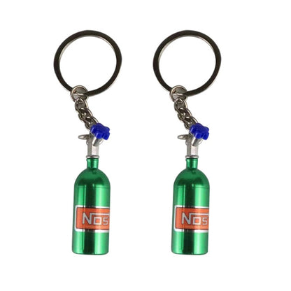 2 PCS Fashion Metal Keyring Car Keychain Auto Key Chain Key Ring, Black, Blue, White, Red, Purple, Gold, Green