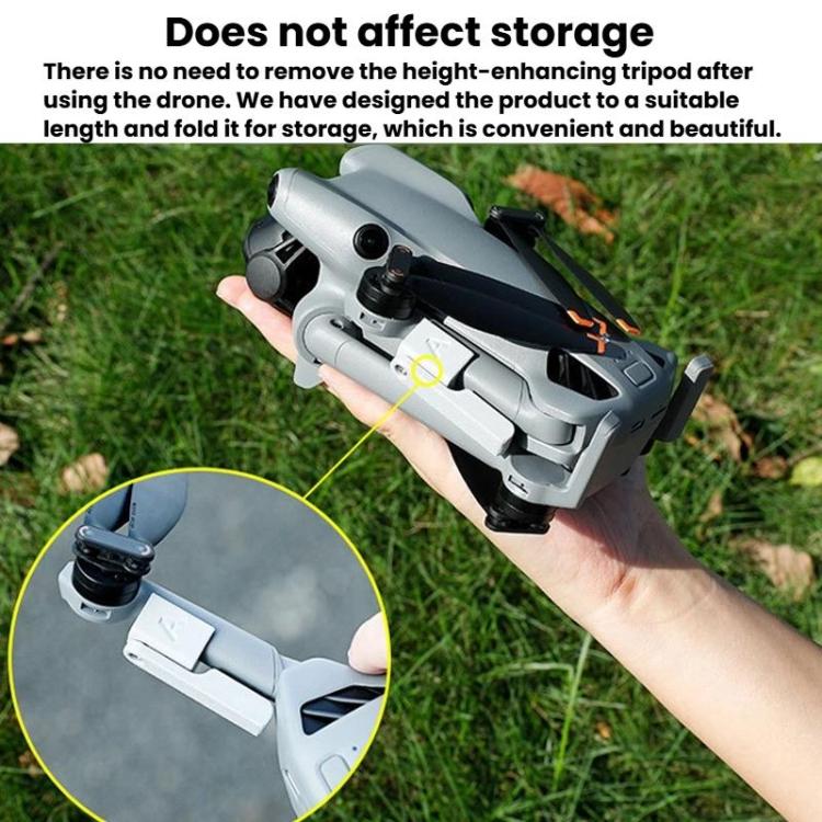 For DJI Mini 5 Pro 1pair Drone Height-Extending Landing Gear Foldable Non-Detachable Protective Bracket