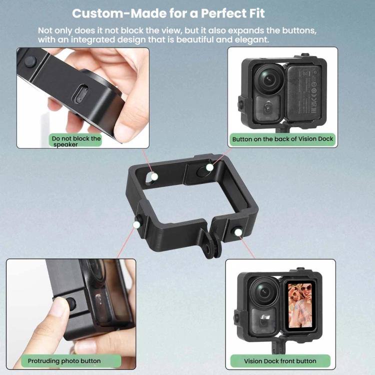 For DJI Osmo Nano Camera Plastic Cage Extended Protective Frame, Plastic Cage