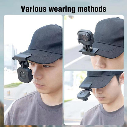 Hat Mount For Insta360 GO Ultra POV Cap Clip For Hands-Free First Person Shooting, Cap Clip