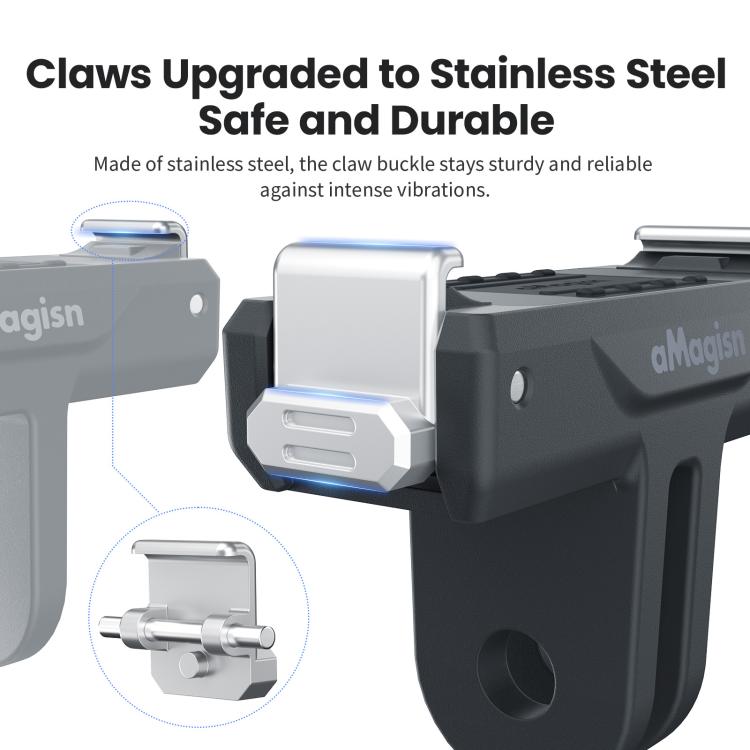 aMagisn TN10 Bidirectional Magnetic Quick Release Mount For DJI Nano / Osmo 360 / Action 5 Pro / 4 / 3, TN10 ABS