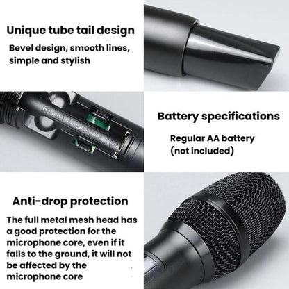 Wireless Microphone Direct Broadcast Singing Handheld Microphone, LS07+N33 1 Tow 1 Bluetooth Version, LS07+N33 1 Tow 1 Infrared Version, LS07+N33 1 Tow 2 Bluetooth Version, LS07+N33 1 Tow 2 Infrared Version