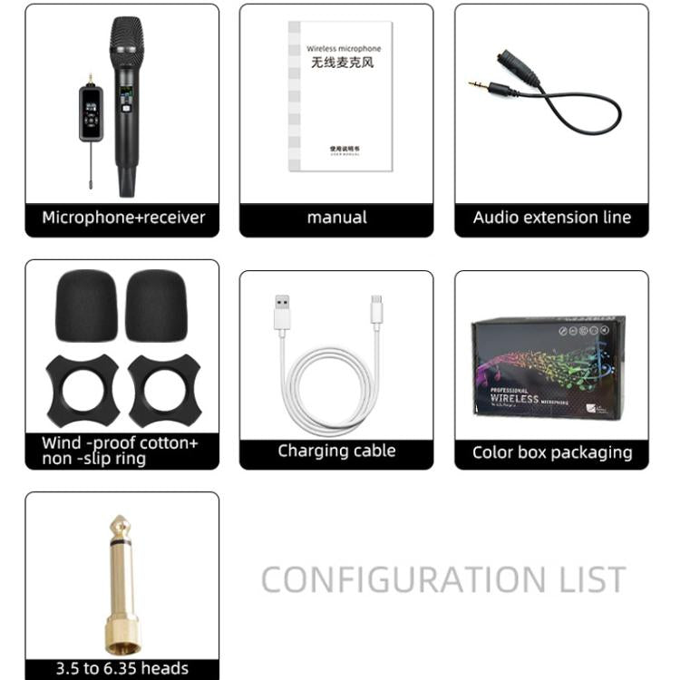 Wireless Microphone Direct Broadcast Singing Handheld Microphone, LS07+N33 1 Tow 1 Bluetooth Version, LS07+N33 1 Tow 1 Infrared Version, LS07+N33 1 Tow 2 Bluetooth Version, LS07+N33 1 Tow 2 Infrared Version