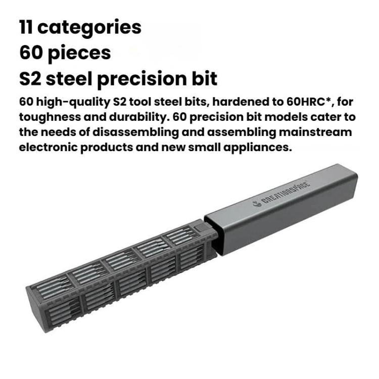 71pcs Multi-Functional Manual Screwdriver Set Mobile Phone Computer Repair Disassembly Tool Kit, CREATIONSPACE HCS01A