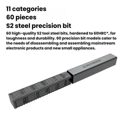 71pcs Multi-Functional Manual Screwdriver Set Mobile Phone Computer Repair Disassembly Tool Kit, CREATIONSPACE HCS01A