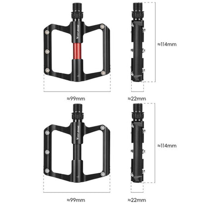 WEST BIKING Road Bike Aluminum Triple-Pierced Pedals
