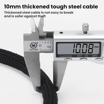 WEST BIKING Extended Portable Bicycle Steel Cable Anti-Theft Combination Lock