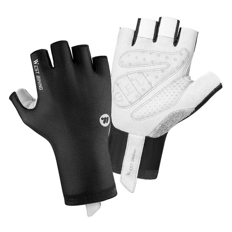 WEST BIKING Breathable Shock-absorbing Non-slip Half-finger Cycling Gloves, M, L, XL, XXL