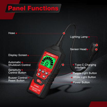 HABOTEST Car Air Conditioning Freon Refrigerant Leak Tester, HABOTEST HT6000