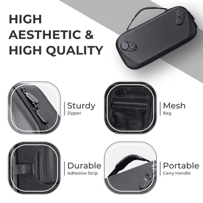 JYS Hard Carrying Case for ROG Xbox Ally/X Handheld Portable Travel Zipper Bag, JYS-X152 White, JYS-X152 Black